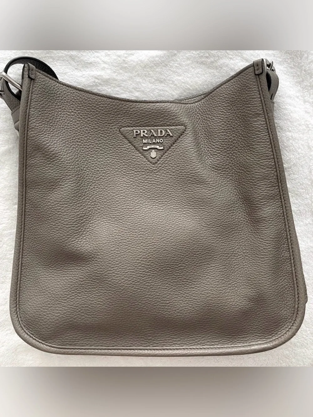 PRADA LEATHER HOBO BAG - Picture 4 of 8